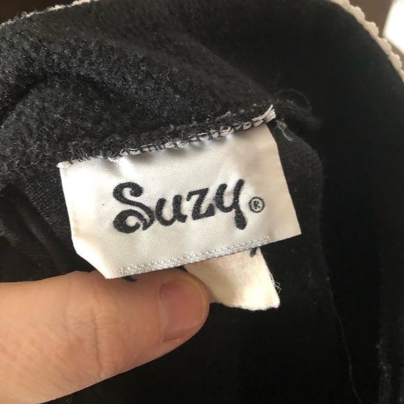 (Suzy) VINTAGE Lacey Black Robe/Housecoat - Picture 6 of 7